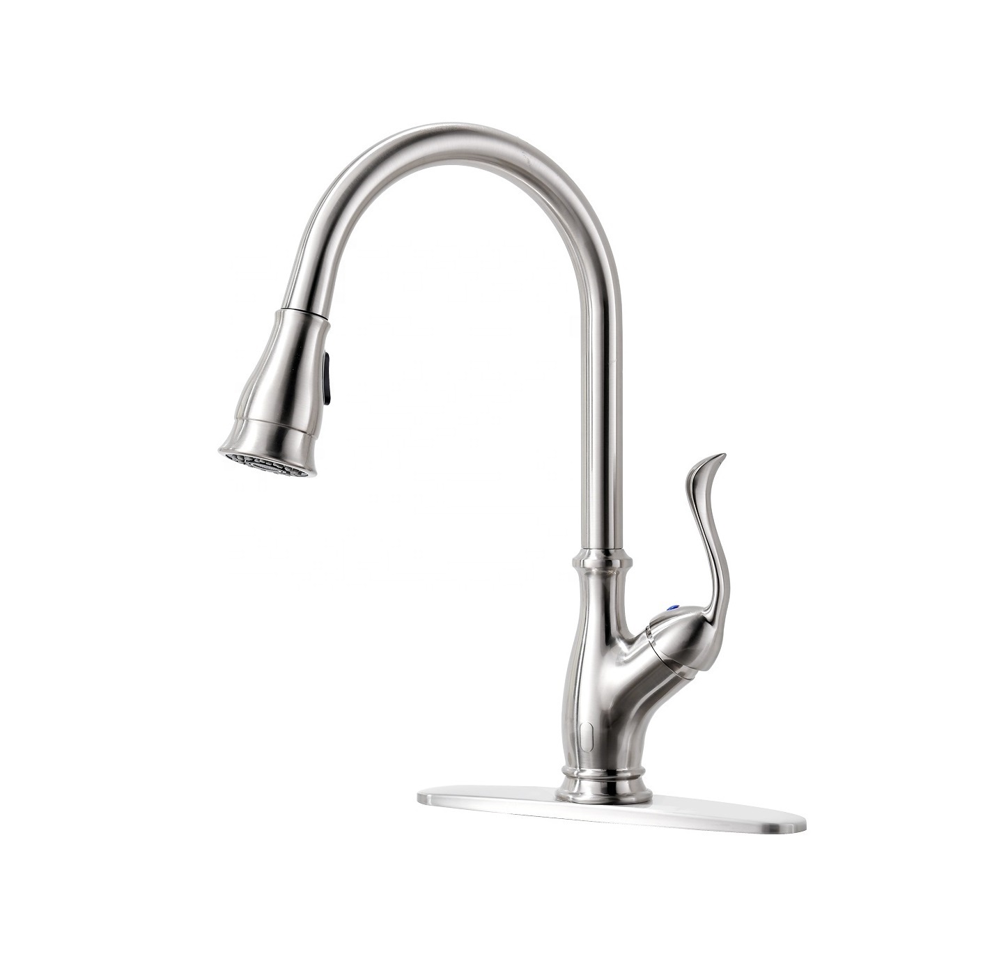 APS170-BN Faucet CUPC Pull-Down Kitchen Sink Faucet Brushed Nickel Swan Kitchen Faucet