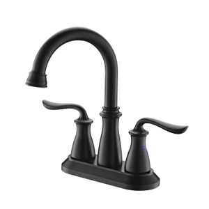 Black Bathroom Sink Faucet 3 Hole Bathroom Faucet