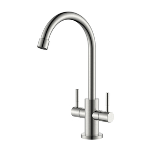 Brushed Nickel Kitchen Faucet Two Handle Kitchen Faucet
