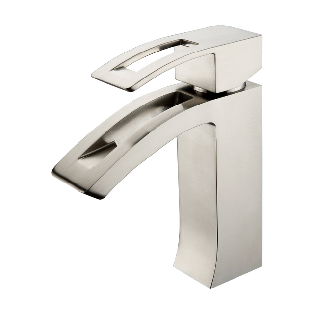 Square Waterfall Bathroom Faucets Brushed Nickel Bathroom Faucets