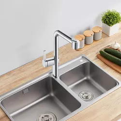 Chrome New Desgin Pull Out Single Hole Mixer Black Kitchen Faucets