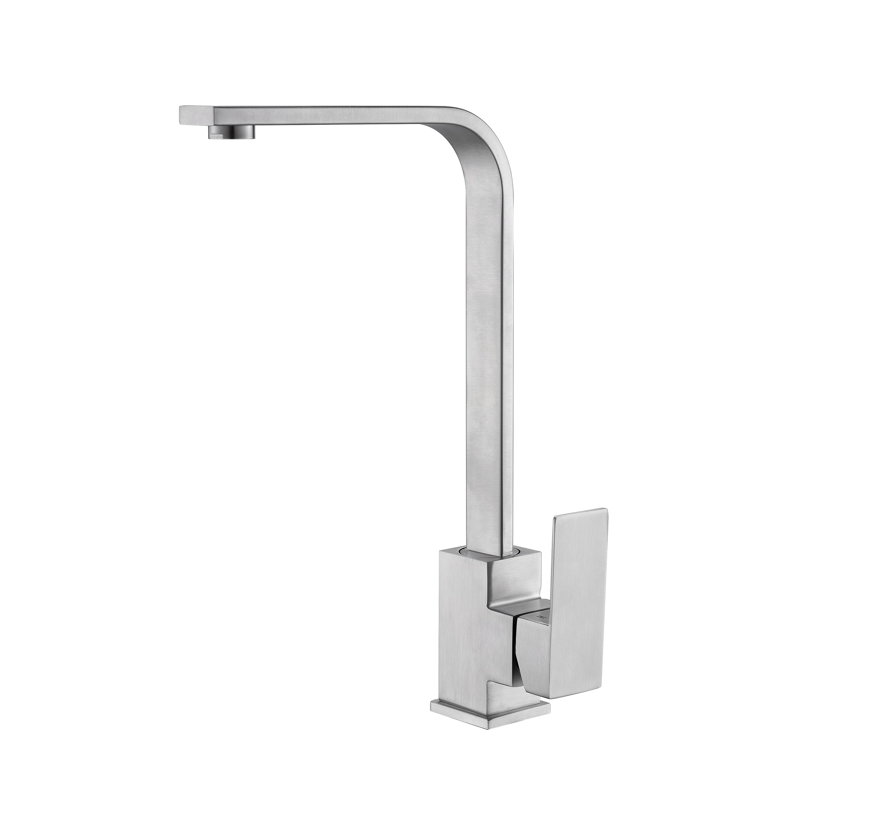 The Square Faucet Matte Black New Design Modern Pull Out Spray Kitchen Faucet