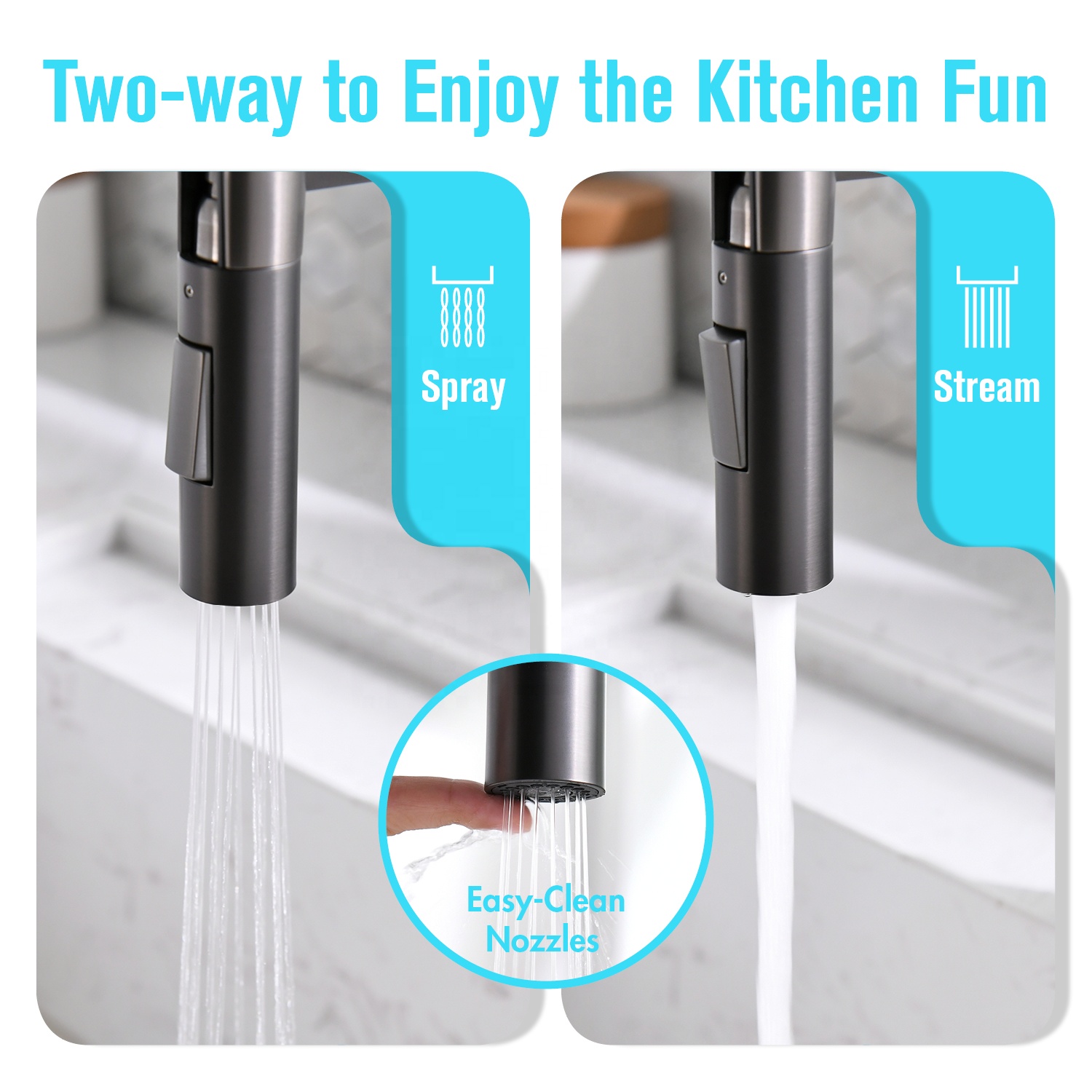 2021 Modern Pull Down Kitchen Faucet Hot And Cold Kitchen Faucet Kitchen Sink Faucet Basin Tap