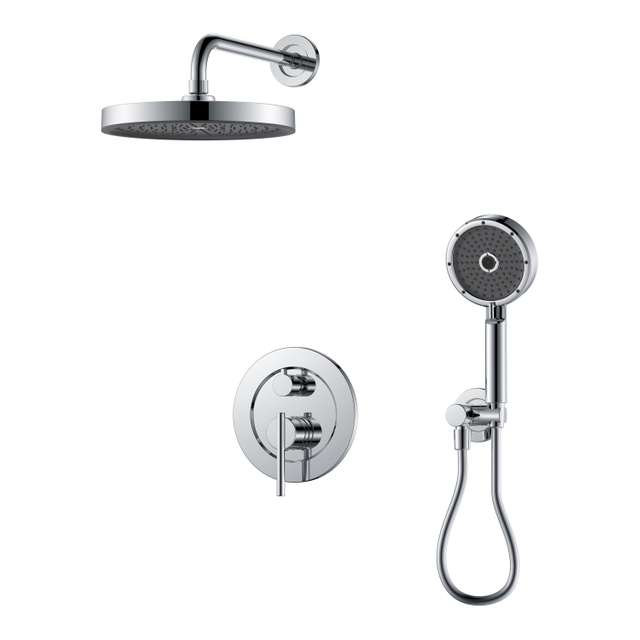 Tub Faucet with Hand Shower Chrome Shower Faucet
