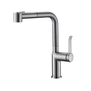 Modern Style Brushed Nickle Pull-Out Kitchen Faucet