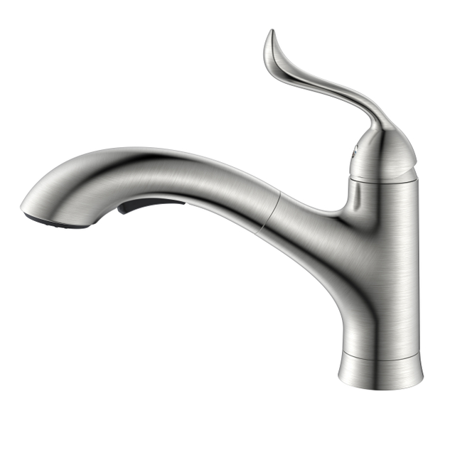 Brushed Nickel Kitchen Faucet 2-Function Pull Out Grohe Kitchen Faucet