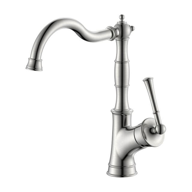 Single Hole Kitchen Faucet Single Handle Brushed Nickel Kitchen Faucet