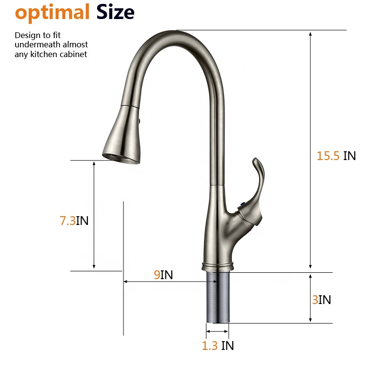 Cupc Faucets Water Filter Faucet Stainless Steel Kitchen Faucet Tap