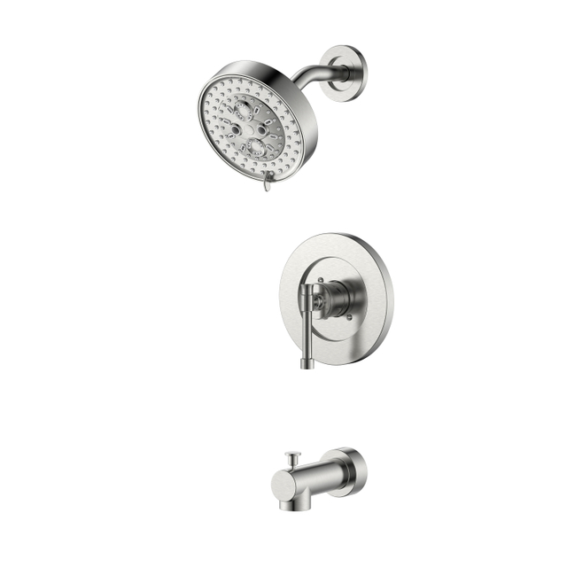 Brushed Nickel Shower Faucet Single Handle Shower Faucet